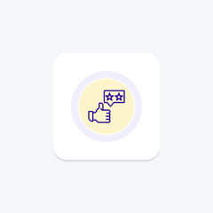 Positive Interaction icon, interaction, user, experience, design line icon, editable vector icon, pixel perfect, illustrator ai file