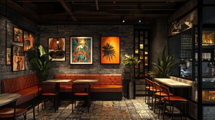 A life style cafe exuding style and desirability for trendy tastes.