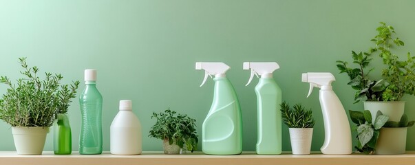 A refill station for household cleaning products, promoting reduced plastic consumption, safe for the environment, eco-conscious living