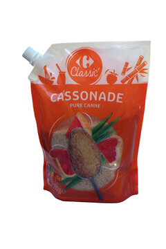 sachet de sucre cassonade de Carrefour