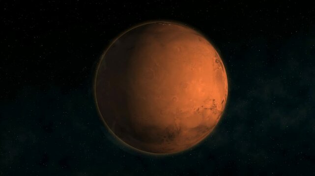 Space scene of Mars in space. Universe science astronomy