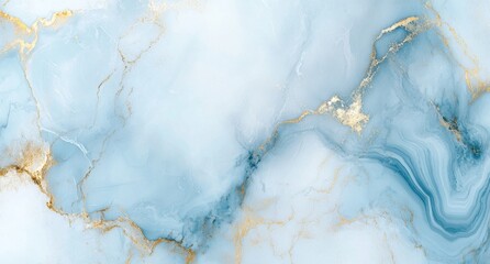 Naklejka premium Abstract Blue and Gold Marble Texture Background