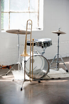 Drum Set in Studio