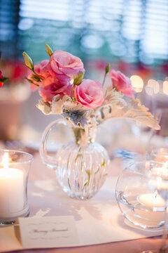 Flower and Candle Centrepieces