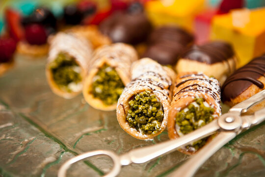 Close-up of Cannoli