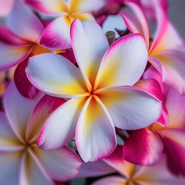 Plumeria flowers or Kath Golap