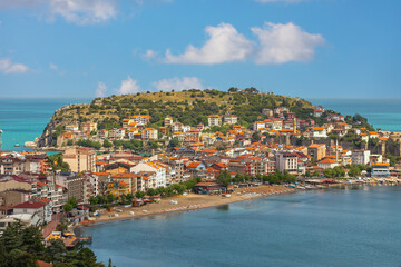 Fototapeta premium Amasra cityscape - Amasra is a small sea resort town in Bartin - Blacksea region -Turkey