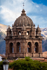 Arquitectura Barroca en iglesia da la Merced, Cusco Perú