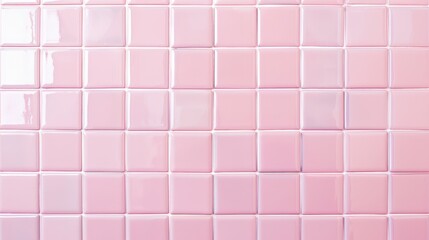 The pink ceramic tiles