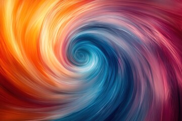 Obraz premium Abstract Swirling Colors Forming a Vortex