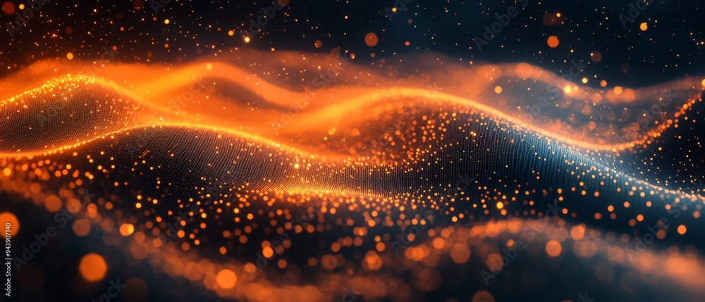 Aufkleber Abstract Digital Background for Tech and AI with Copy Space