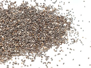 Big portion of chia seeds for healthier diet.