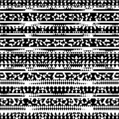zigzag and grid seamless pattern for decorating all fashion,fabrics,wallpapers and prints on black background.