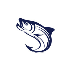 Fishing Hook Logo Design Vectors