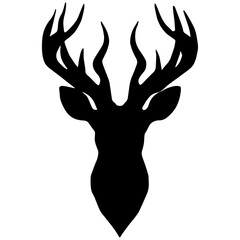 Deer Head Silhouette