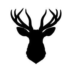 Deer Head Silhouette