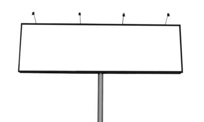Empty Blank billboard