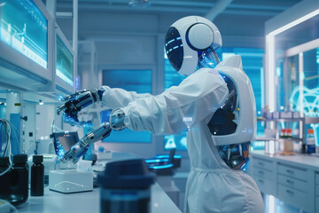 Robot Operating in High-Tech Laboratory