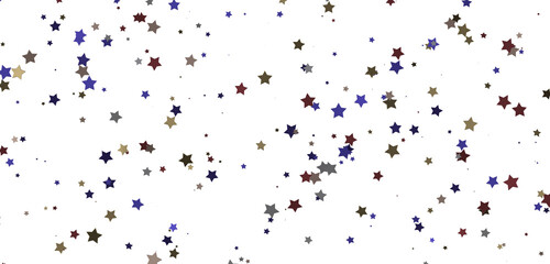 Heavenly Showers: 3D Gold Stars Rain Illustration Transcends Imagination