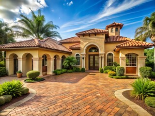 Mediterranean Elegance Florida Home Pavers: Bring the sophistication of Mediterranean architecture to your home with intricate designs and earthy colors.