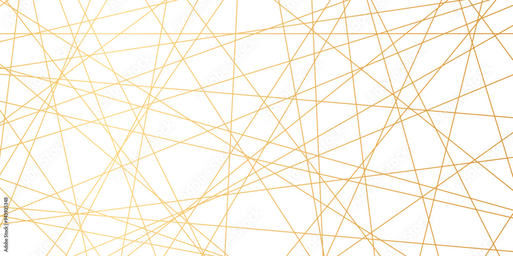 Fototapete Abstract golden lines with white background. Creative and geometric shape with luxury pattern and paper texture design. abstract background with stripes for website design Technology background.	
