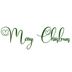 Merry Christmas Lettering Calligraphy
