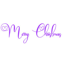 Obraz premium Merry Christmas Lettering Calligraphy 