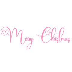 Merry Christmas Lettering Calligraphy
