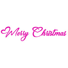 Merry Christmas Lettering Calligraphy
