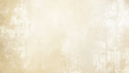 Fototapeta premium Sand or light beige wall texture background, brown concrete wall with plaster. Background photo texture