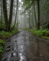 Obraz premium path in the forest