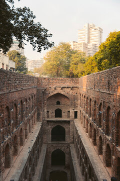 Agrasen ki Baoli, a historic stepwell in New Delhi; New Delhi, India