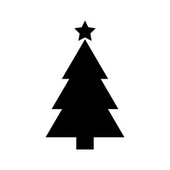 Christmas Tree Shape. Simple Christmas Tree Vector Illustration