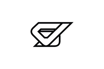 Letter SJ or JS Logo 