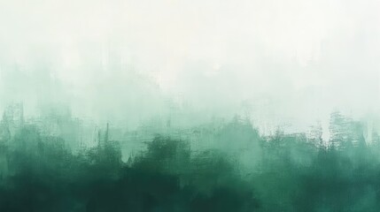 Smooth abstract composition with a gradual transition from soft green to deep green tones.