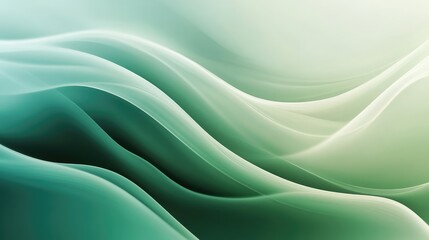 Obraz premium Contemporary abstract backdrop with a harmonious mix of light green and dark green gradients.