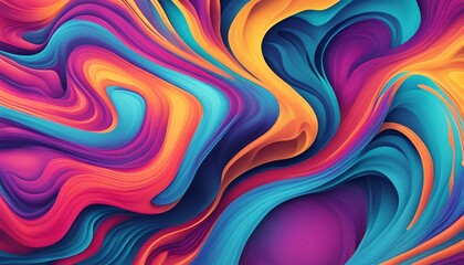 Obraz premium vibrant shape dynamic background illustration colorful fluid, organic texture, gradient movement vibrant shape dynamic background with generative AI Technology