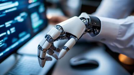 Businessman applies AI to improve search engine optimization strategies