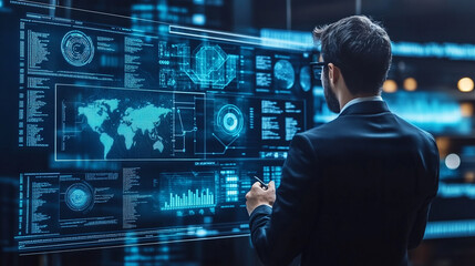 Businessman leverages AI to enhance search engine marketing campaigns