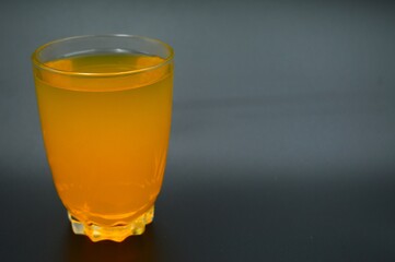 orange juice in glass