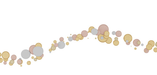 Sparkling Jubilation: Breathtaking 3D Illustration of Sparkling gold Confetti Celebration