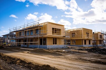 Fototapeta premium Under Construction: New Homes