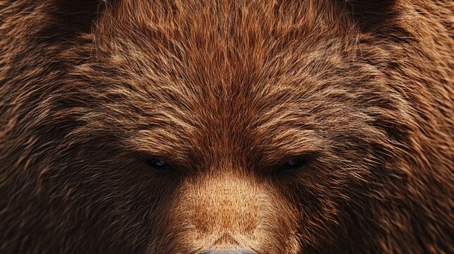 Detailed brown bear fur texture with natural highlights and shading