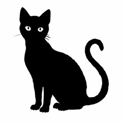 Fototapeta premium Cat Silhouette | Cat SVG Cat Cut Files | Cat Svg | Kitten Svg | Cat Vector CATS Bundle SVG, Cut Files for Cricut, Cats Clipart, Kitten Svg