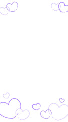 16:9 レトロファンシーなハートのフレーム⭐︎PNG