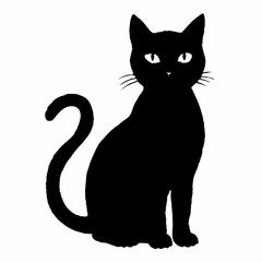 Fototapeta premium Cat Silhouette | Cat SVG Cat Cut Files | Cat Svg | Kitten Svg | Cat Vector CATS Bundle SVG, Cut Files for Cricut, Cats Clipart, Kitten Svg