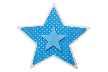 Obraz premium Blue star sticker diy paper craft png