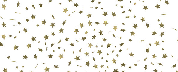 Stars - stars. Confetti celebration, Falling golden abstract decoration for party, birthday celebrate,