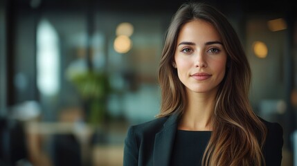 women in business, successful businesswoman leading conference meeting in office setting with team members, professional female leader at work conference