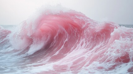 Fototapeta premium Pink Ocean Wave